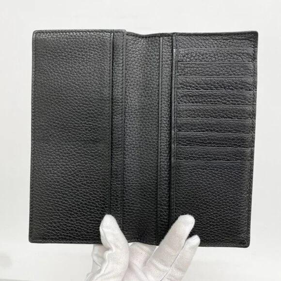 Gucci Wallet Leather Black Silver - Picture 3 of 8